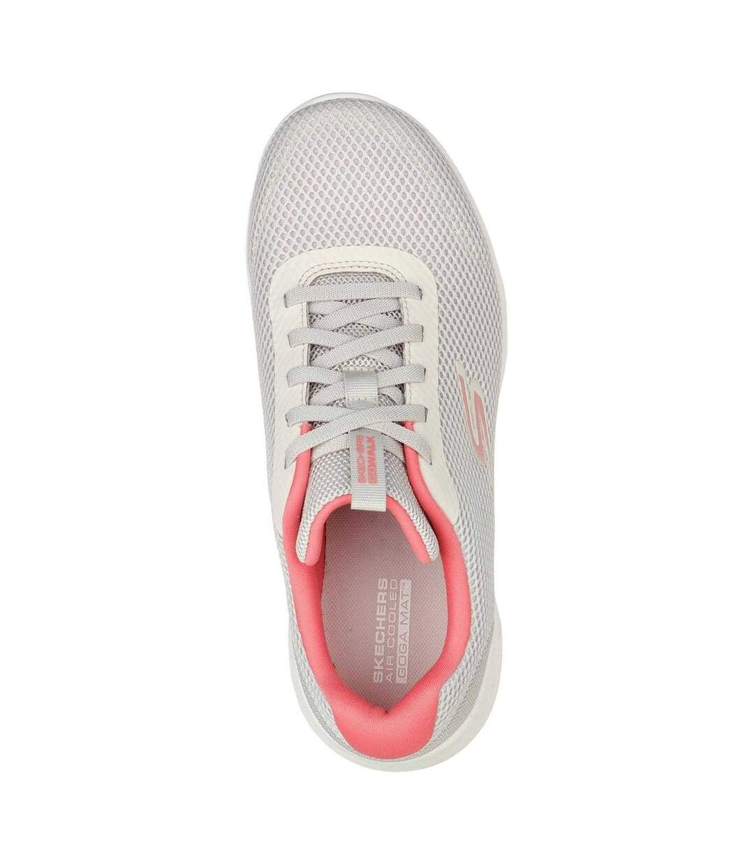Baskets Motif/style Couleurs Vives Go Walk Joy Femme Blanc Cassé Rose Skechers-4