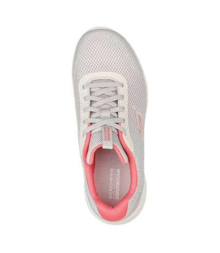 Baskets Motif/style Couleurs Vives Go Walk Joy Femme Blanc Cassé Rose Skechers