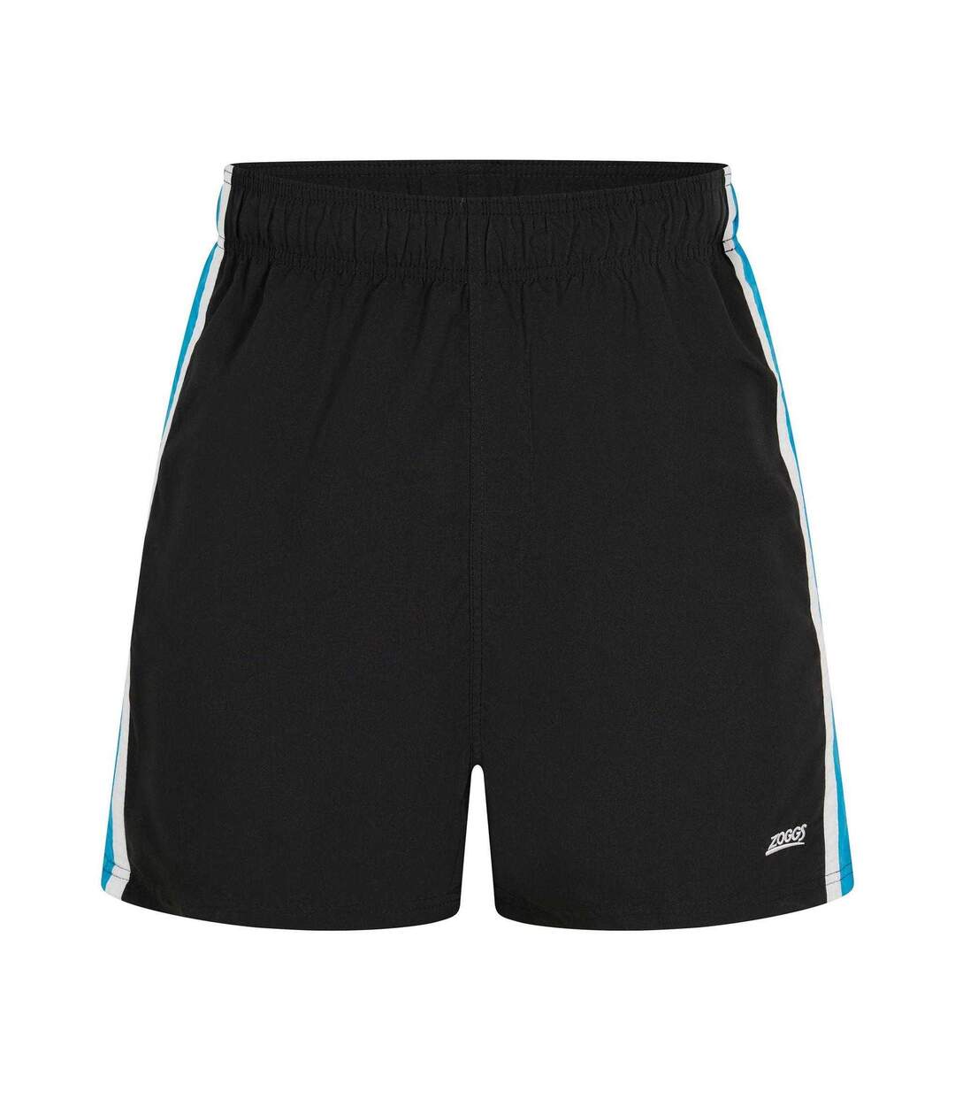 Mens Side Stripe Swim Shorts Black Zoggs-1