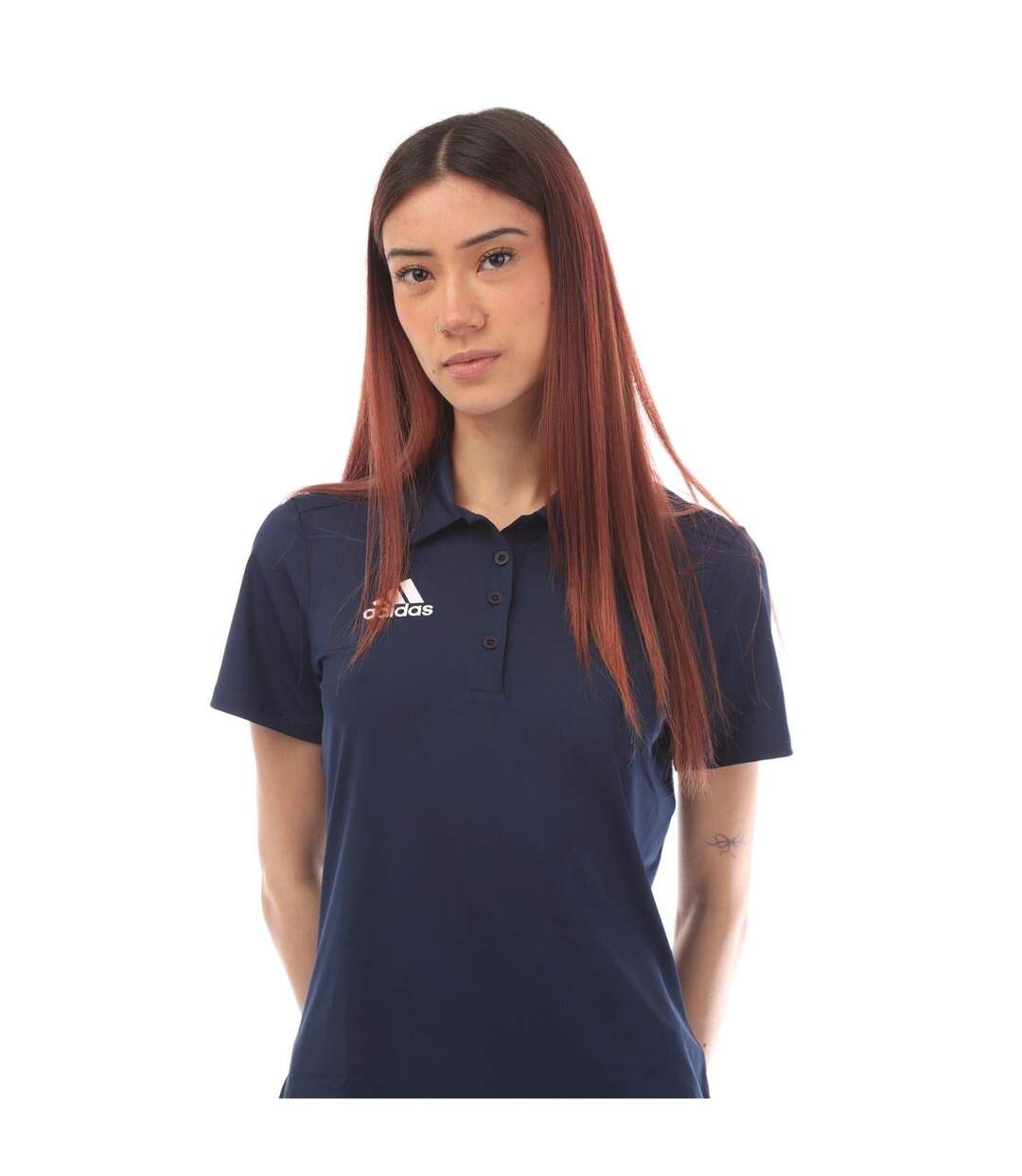 Polo Core Femme Bleu Marine Adidas-3