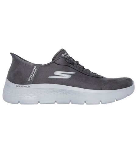 Womens/ladies go walk flex mali trainers charcoal Skechers