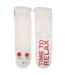 Isotoner Chaussettes d'intérieur femme sherpa, picots antidérapants-2