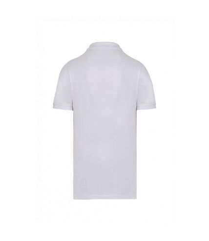 Kariban Mens Pique Anti-Bacterial Polo Shirt (White)