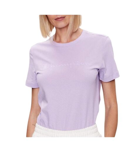 T-shirt Violet Femme Champion Crew neck - M