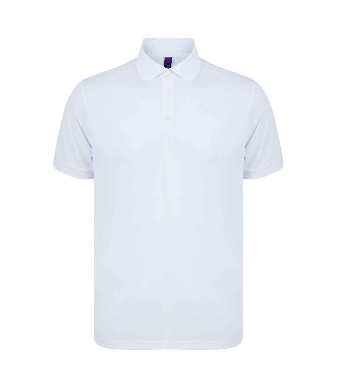 Polo Piqu Homme Blanc Henbury-1
