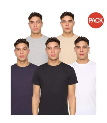 Pack of 5  Mens frankinz t-shirt  multicoloured Duck and Cover