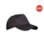 Lot de 2  casquettes unies adulte noir Result