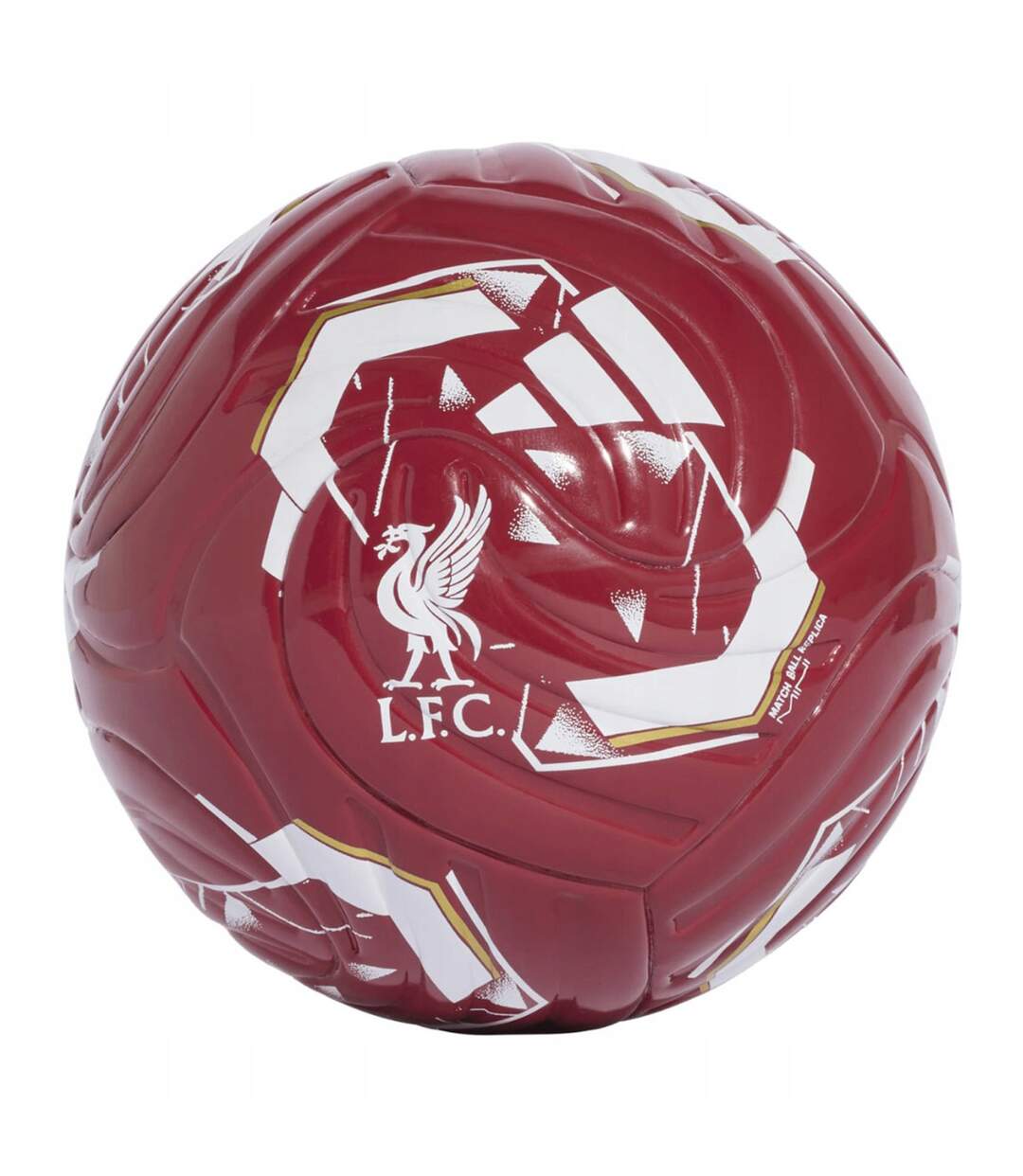 Ballon De Foot Motif/style Liverpool Fc Club Taille 1 Rouge Blanc Adidas-1