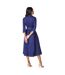 Robe mi-longue femme bleu marine Principles