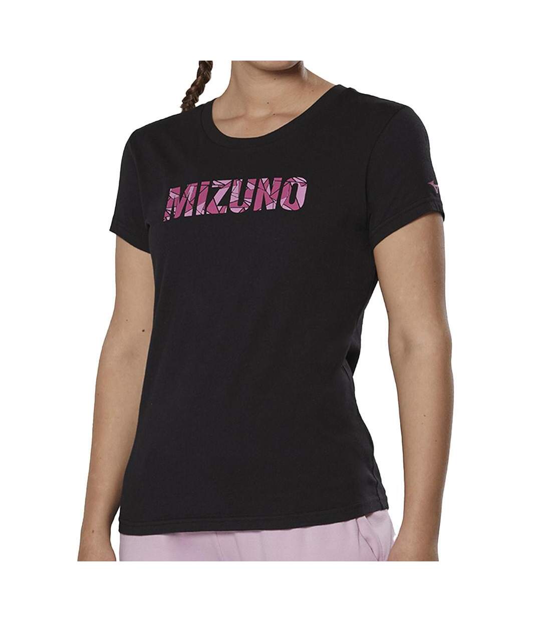 T-shirt Noir Femme technique Mizuno Athletic - M-1