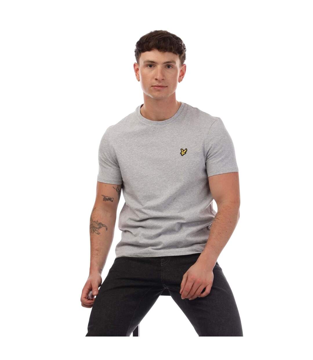 T-shirt Style Uni Homme Gris Lyle & Scott-1