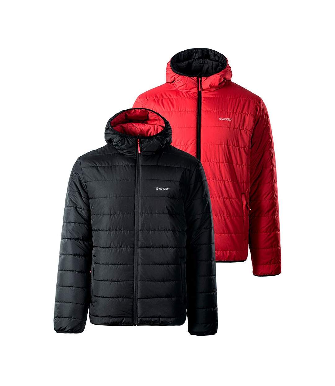 Doudoune matelassée halden homme noir / rouge sang Hi-Tec Hi-Tec