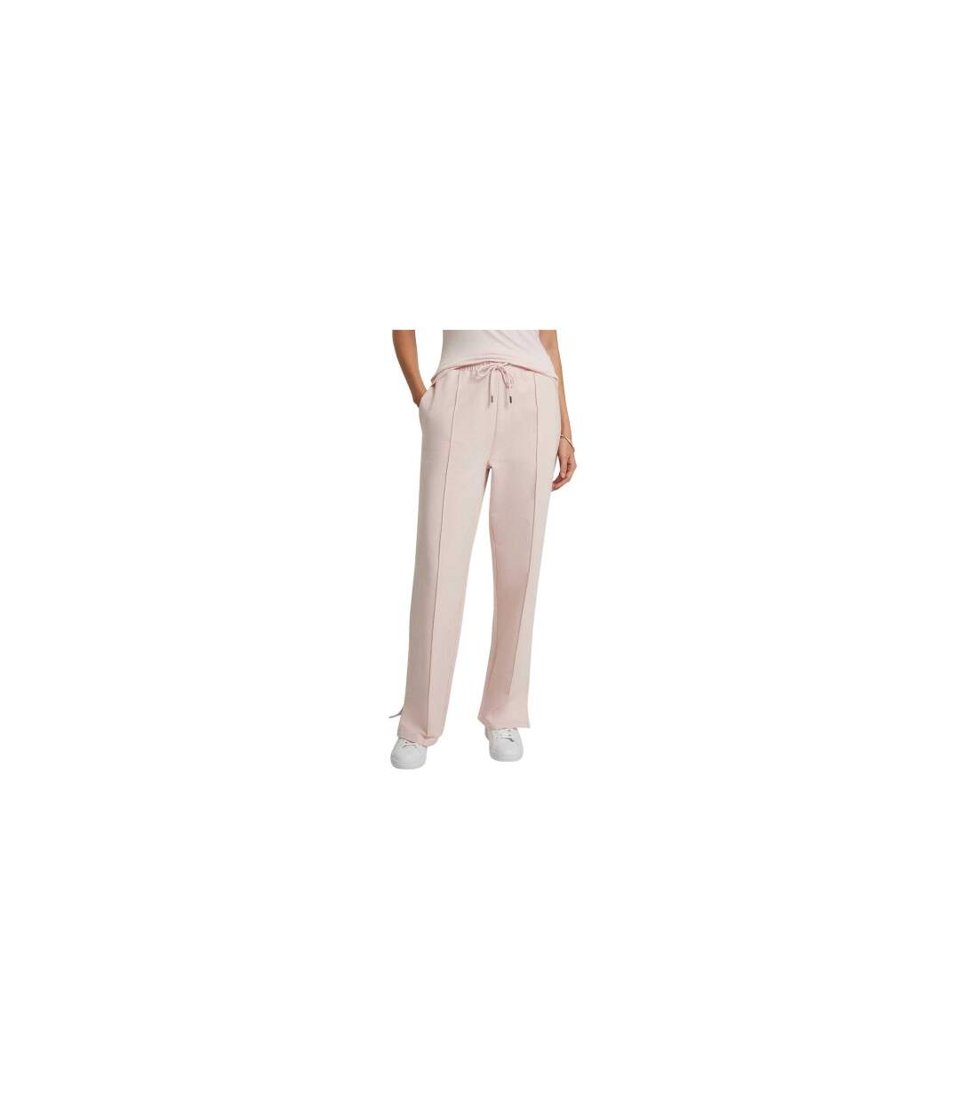 Womens/ladies Pintuck Straight Leg Joggers Pink Ted Baker-1