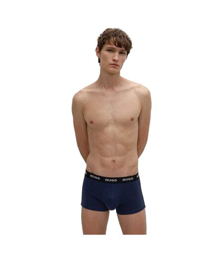 Lot De 3  Boxers Homme Bleu Marine Hugo