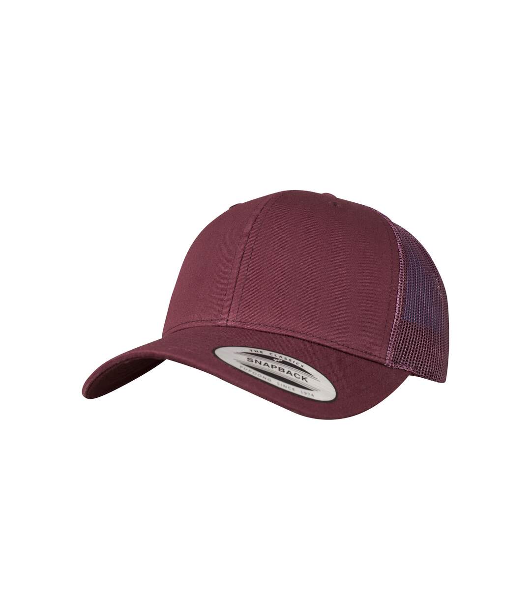 Casquette de routier retro adulte bordeaux Flexfit