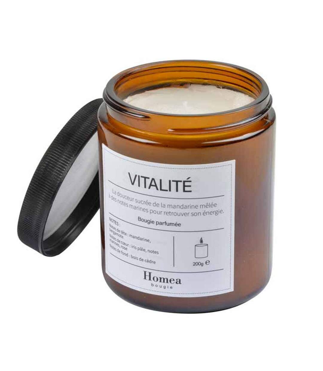 Bougie Verrine Parfumée Apothicaire 200g Vitalité-1