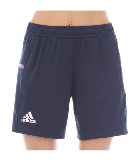Womens/ladies Solid Shorts Navy Adidas