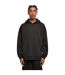 Mens Oversized Cut-on Hoodie Black Build Your Brand-1