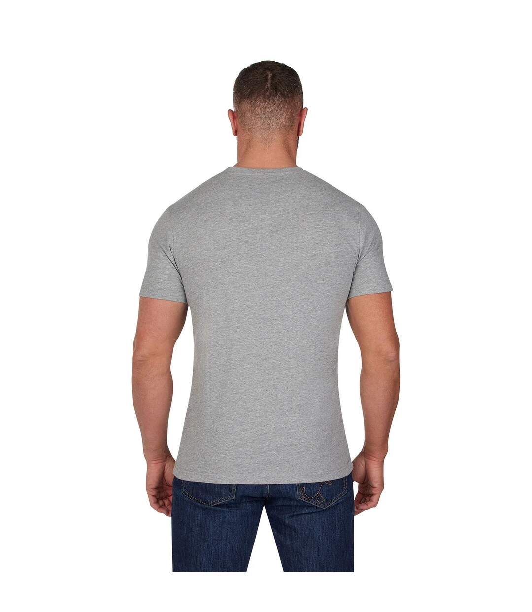 T-shirt homme gris chiné Raging Bull-2