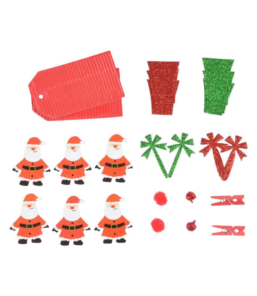 Set Papeterie Noël 20 Pièces Christmas 16cm Rouge-1