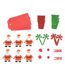 Set Papeterie Noël 20 Pièces Christmas 16cm Rouge-1