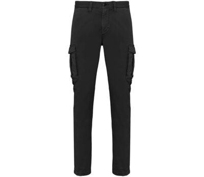 Pantalon cargo délavé écoresponsable - Homme - PAT740 - noir