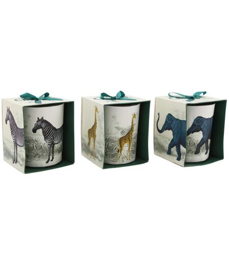 Bougie en pot Safari 8 x 10 cm (Lot de 3)