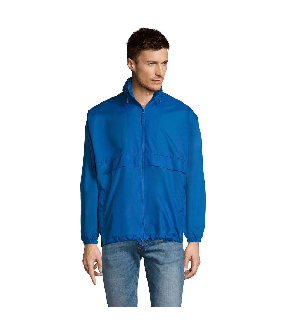 Veste coupe-vent surf unisexe bleu roi SOLS-3