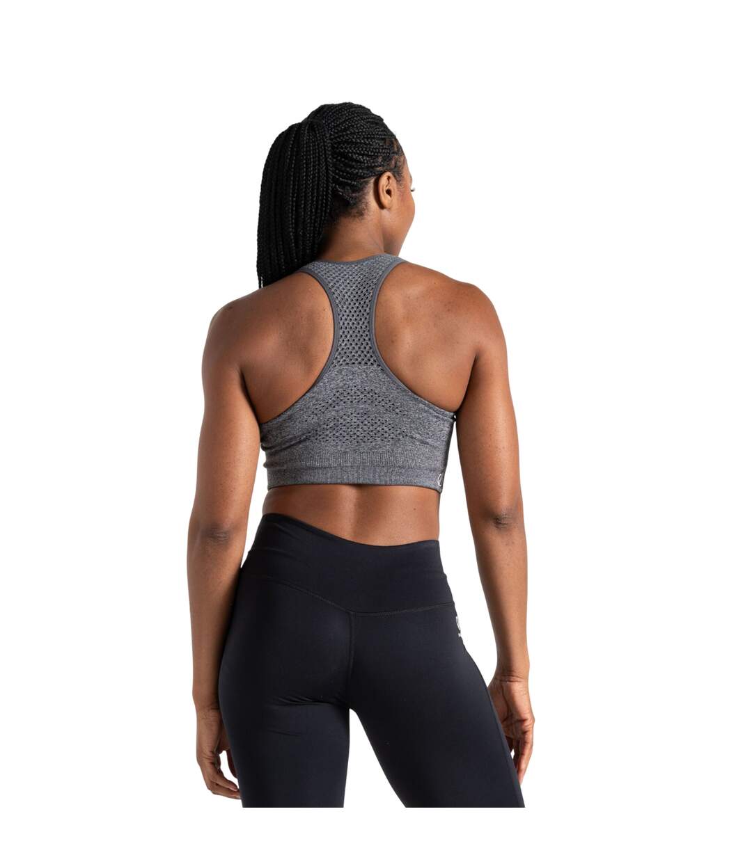 Womens/ladies dont sweat it ii sports bra ebony grey Dare 2B-2