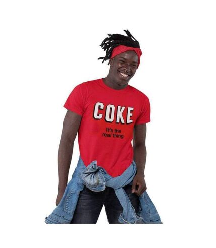 Coca-Cola - T-shirt IT'S THE REAL THING - Adulte (Rouge) - UTHE652