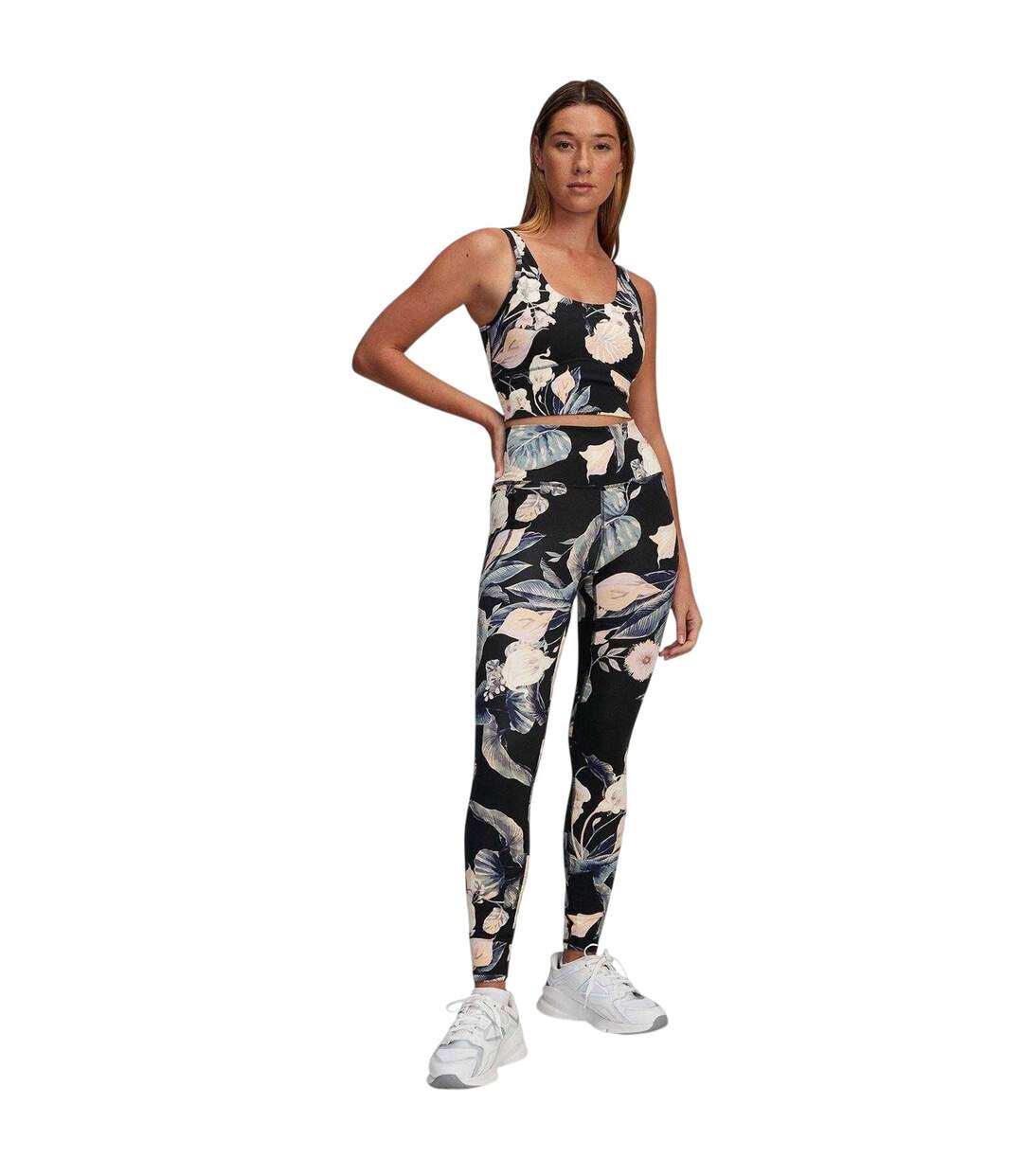 Womens/ladies Meridian Floral Tank Top Black Under Armour-4