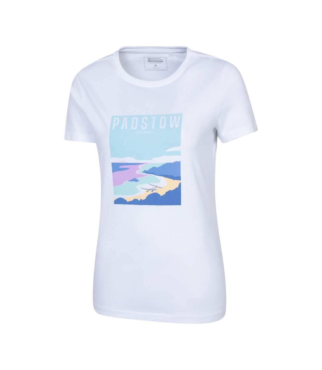 Womens/ladies Padstow Short-sleeved T-shirt White Mountain Warehouse-3