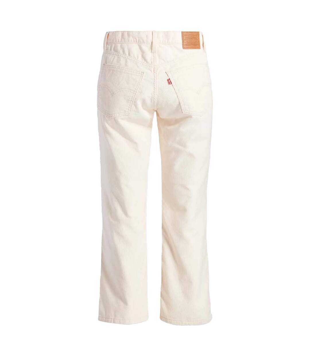 Womens/ladies Middy Bootcut Jeans Cream Levis-2