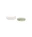 Lot de 2 Plateaux Déco Wild Romance 31cm Blanc & Vert-1