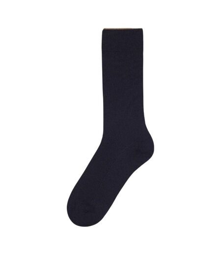 Mens Plain Ankle Cashmere Socks Dark Blue Boss