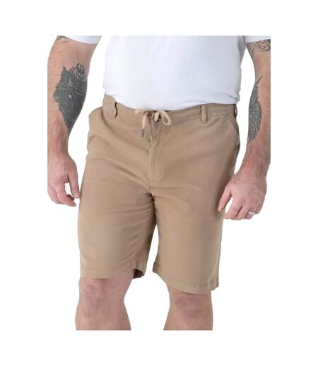 Mens Spencer D555 Stretch Elasticated Waist Kingsize Shorts Stone Duke