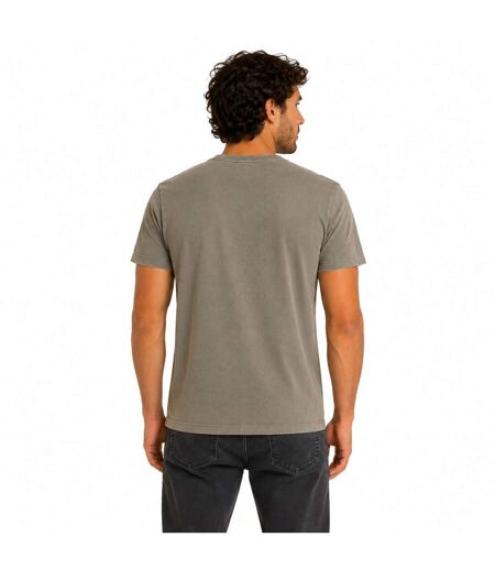 T-shirt homme regular acid wash en jersey print devant Forest Vondutch