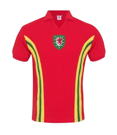 Maillot Extérieur Motif/style Rétro John Toshack Homme Rouge FA Wales