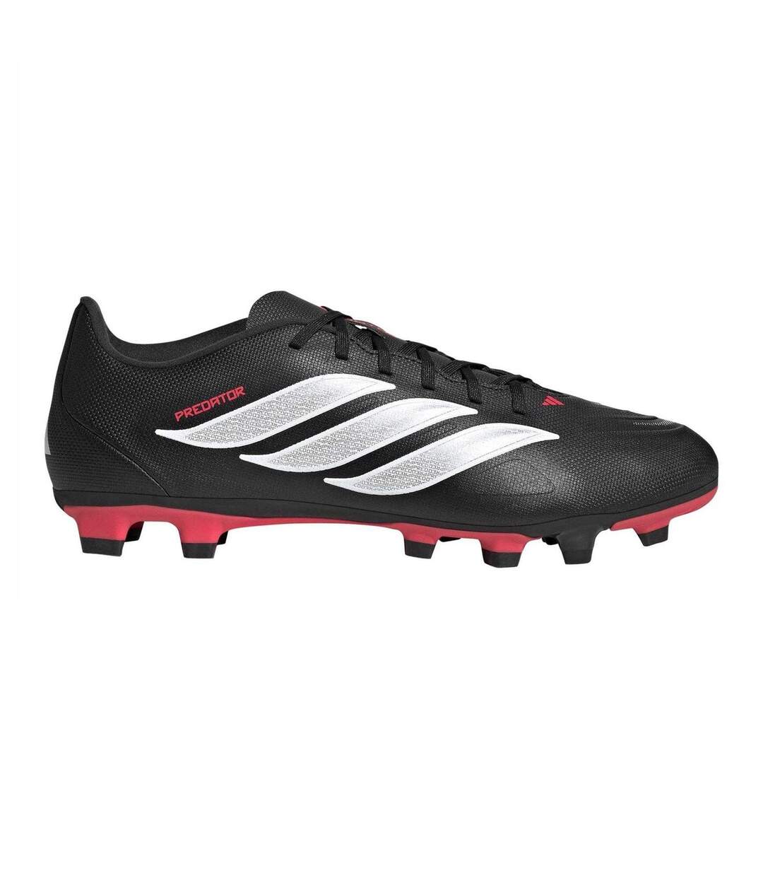 Chaussures De Foot Pour Terrain Ferme Sport Predator Club Homme Noir Rouge Adidas-1