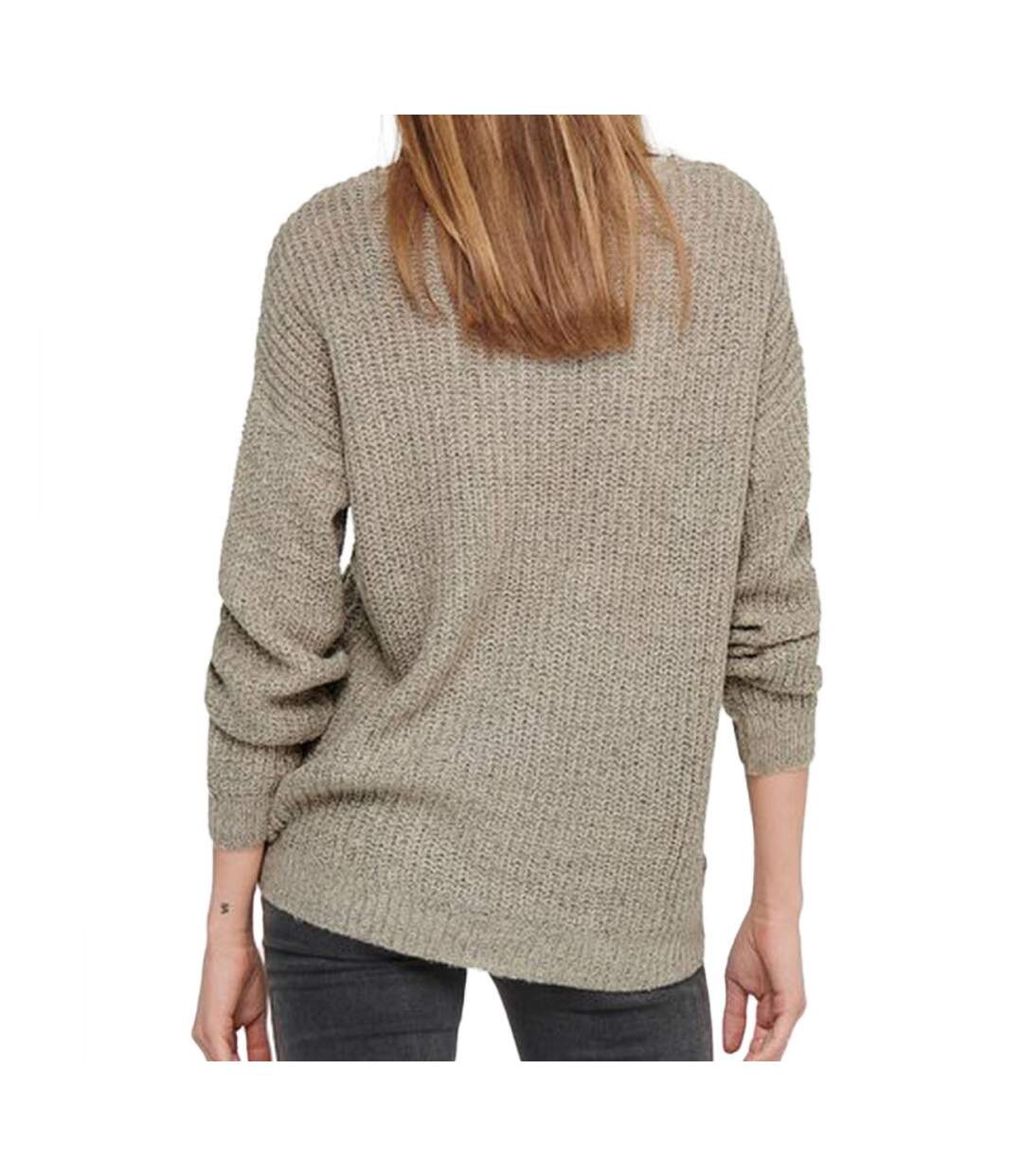 Pull beige chiné femme Jacqueline de Yong MEGAN