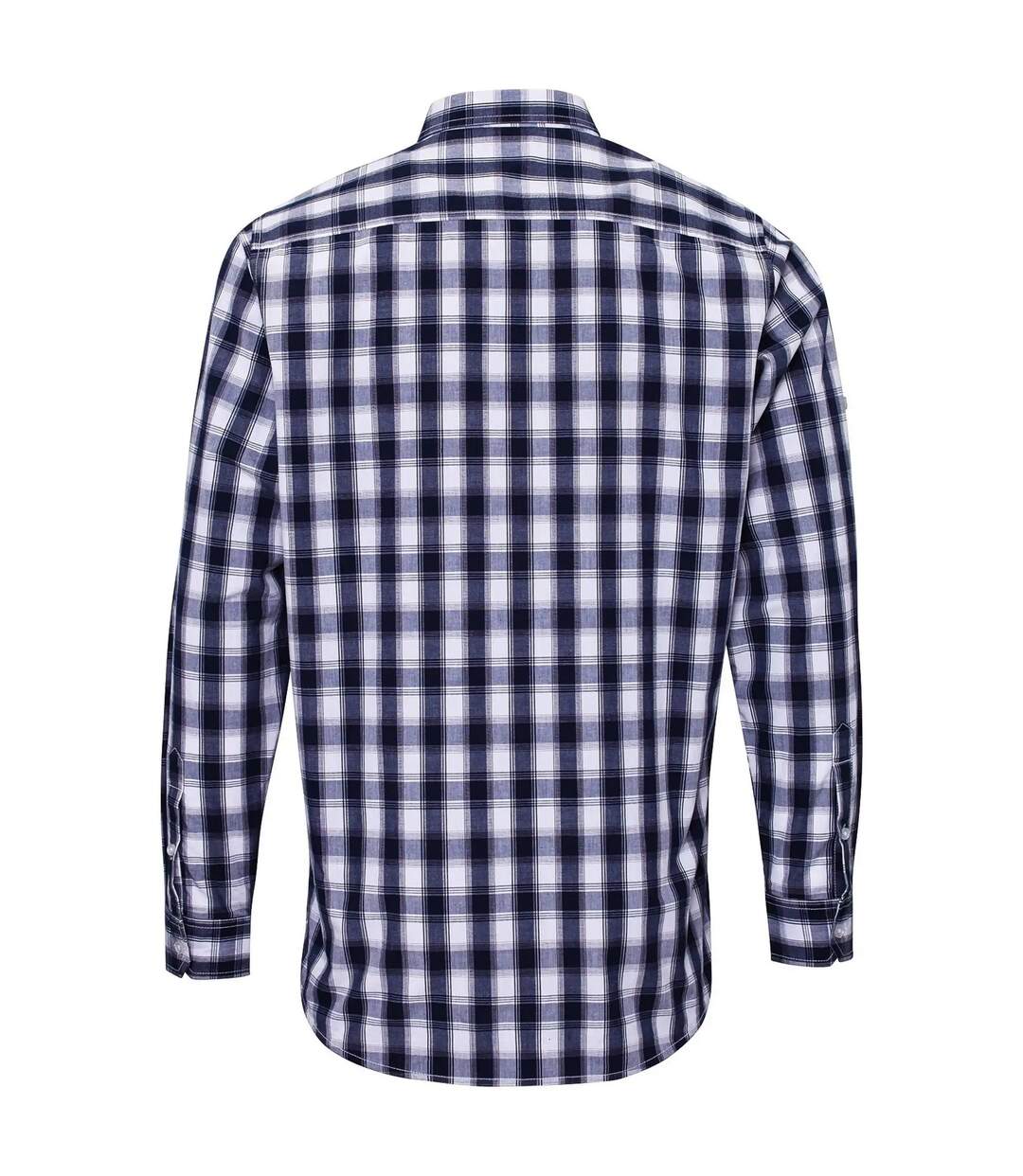 Chemise Mulligan Homme Blanc Bleu Marine Premier-2