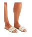 Sandales Motif/style Strass Femme Crème Missy Empire-2