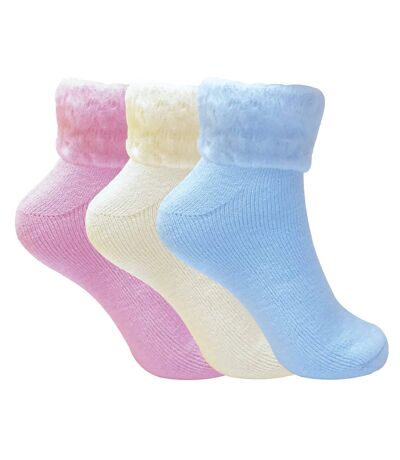 Childrens 4 Pk Cotton Rich Xmas Christmas Socks