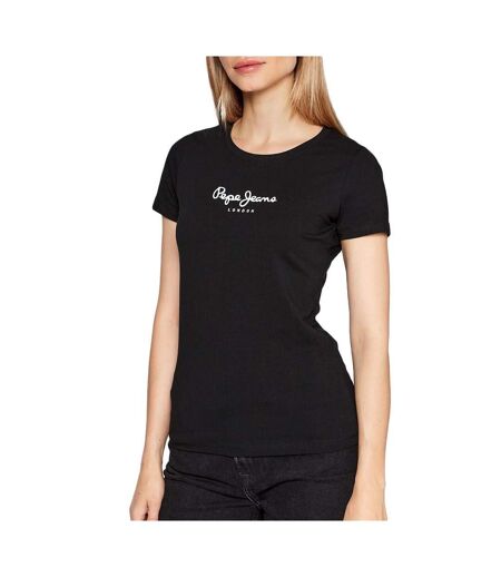 T-shirt Noir Femme Pepe Jeans New Virginia - L