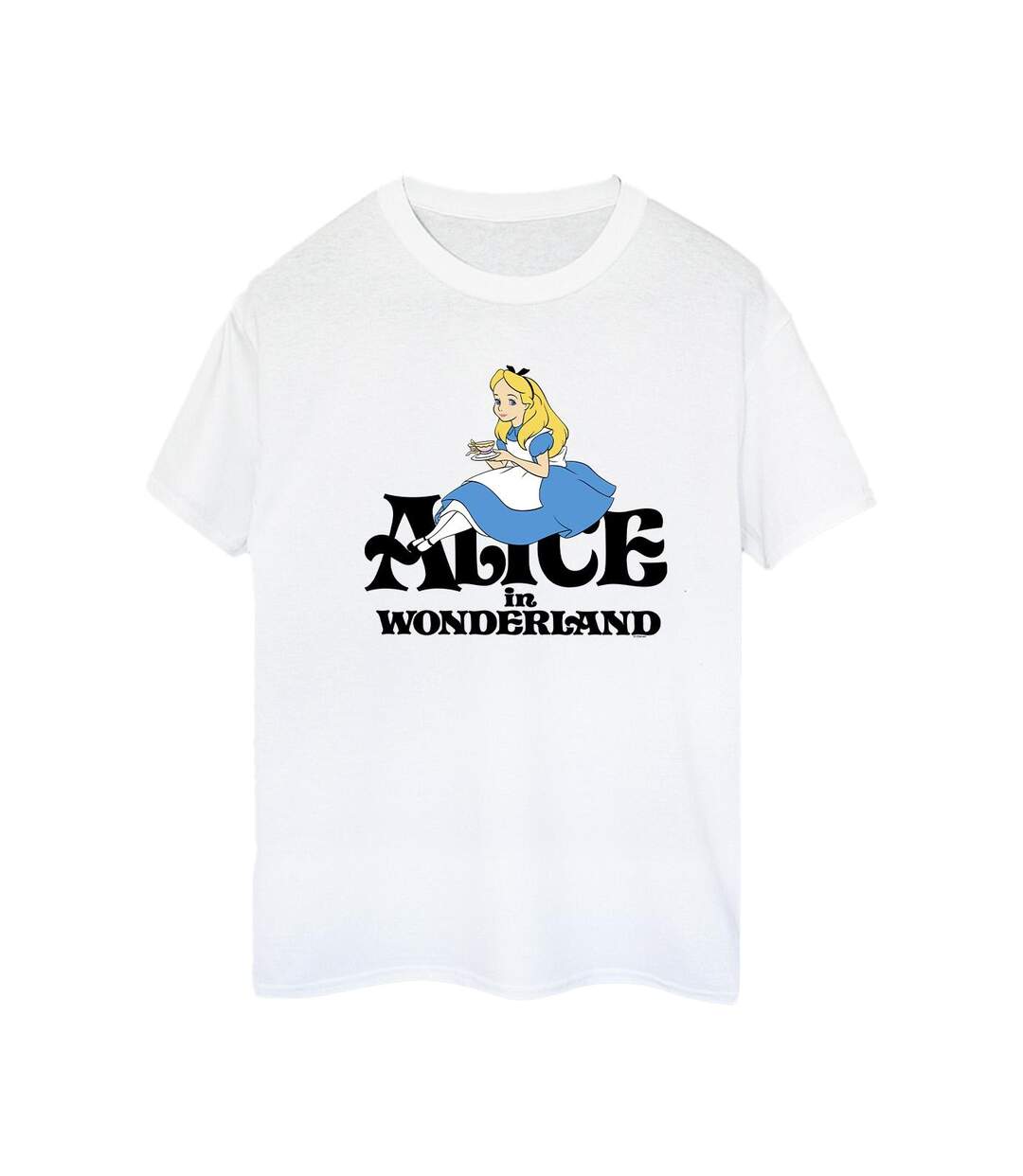 Disney - T-shirt ALICE IN WONDERLAND TEA DRINKER CLASSIC - Femme (Blanc) - UTBI9023-1
