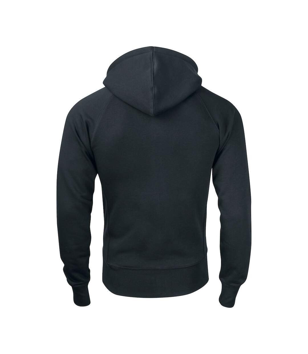 Unisex adult harper full zip hoodie black Clique-2