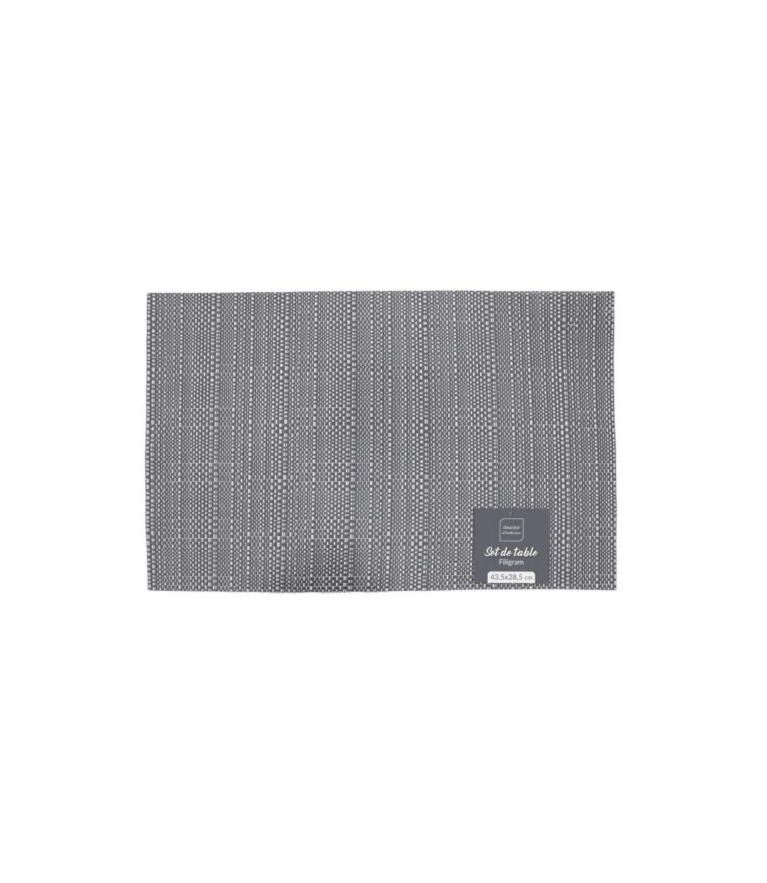 Set de Table Filigram 28x43cm Gris