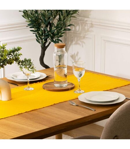 Chemin de Table Maha 38x140cm Jaune