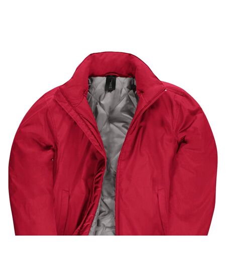 Blouson Aviateur Crew Homme Rouge Gris B&C