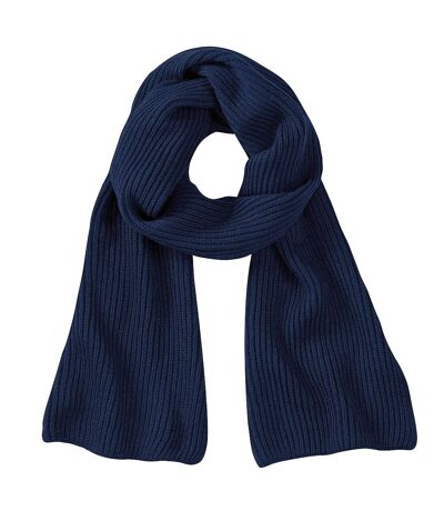 Beechfield Ladies/Womens Metro Knitted Winter Scarf (French Navy) (One Size)